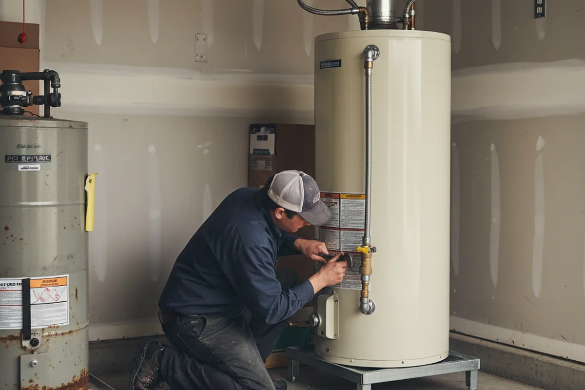 Water heater and shutoff valve replacement in Chanhassen